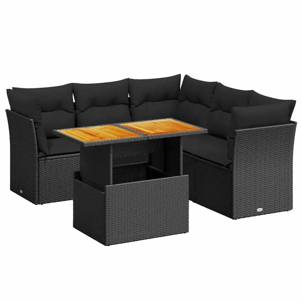 5-Piece Modular Outdoor Sofa Set with Adjustable Table
