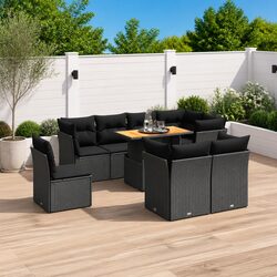 Durable 9-Piece Garden Sofa Set for Outdoor Spaces