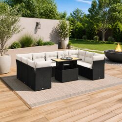 Sturdy 10-Piece Garden Sofa Set for Outdoor Spaces