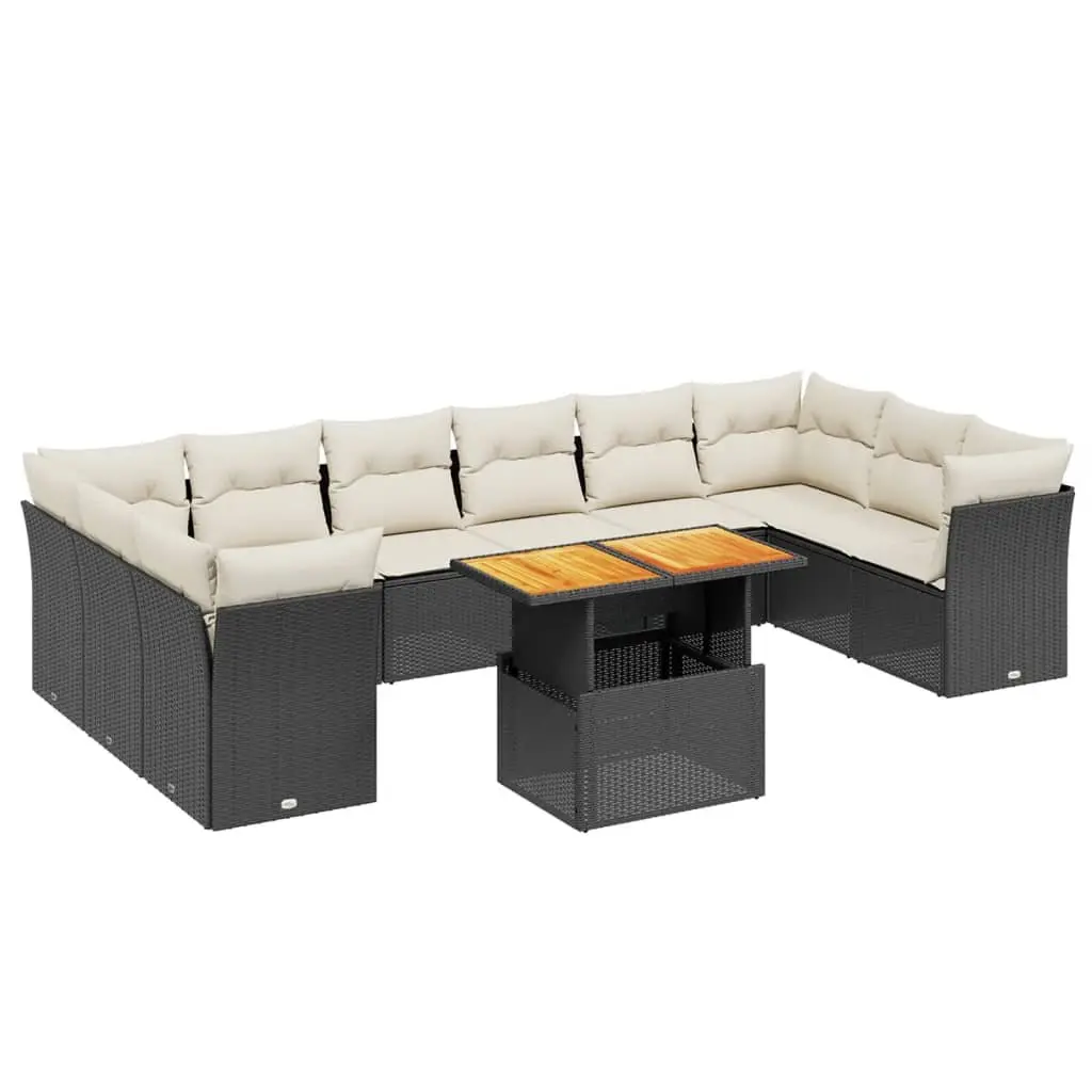 11 Piece Outdoor Patio Sofa Set with Cushions