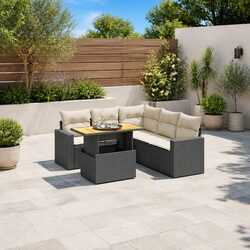 6-Piece Modular Garden Sofa Set for Outdoor Relaxation