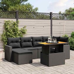 Durable 7 Piece Garden Sofa Set for Outdoor Spaces