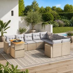 High-Quality Modular 10 Piece Outdoor Garden Sofa Set