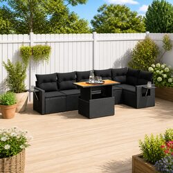 Durable 7 Piece Garden Sofa Set for Outdoor Comfort