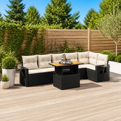 Durable 7 Piece Garden Sofa Set for Outdoor Living
