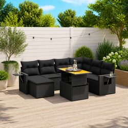 High-Quality 8 Piece Modular Garden Sofa Set with Cushions