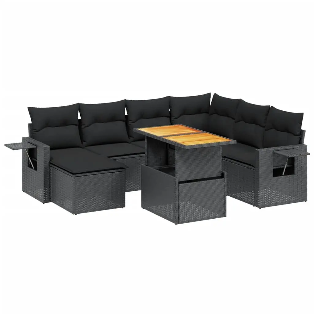 8 Piece Modular Garden Sofa Set with Cushions