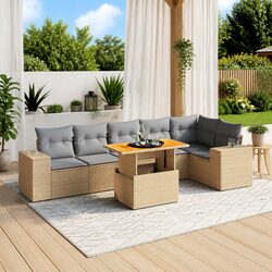 Sturdy 7-Piece Garden Sofa Set for Outdoor Living
