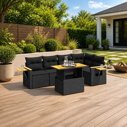 Premium 6-Piece Garden Sofa Set for Outdoor Spaces