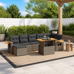 Premium 8-Piece Garden Sofa Set for Outdoor Comfort