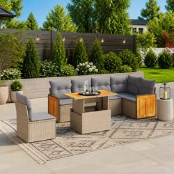 Premium 7-Piece Garden Sofa Set for Outdoor Relaxation
