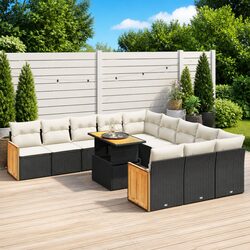 Premium 11 Piece Garden Sofa Set for Outdoor Comfort
