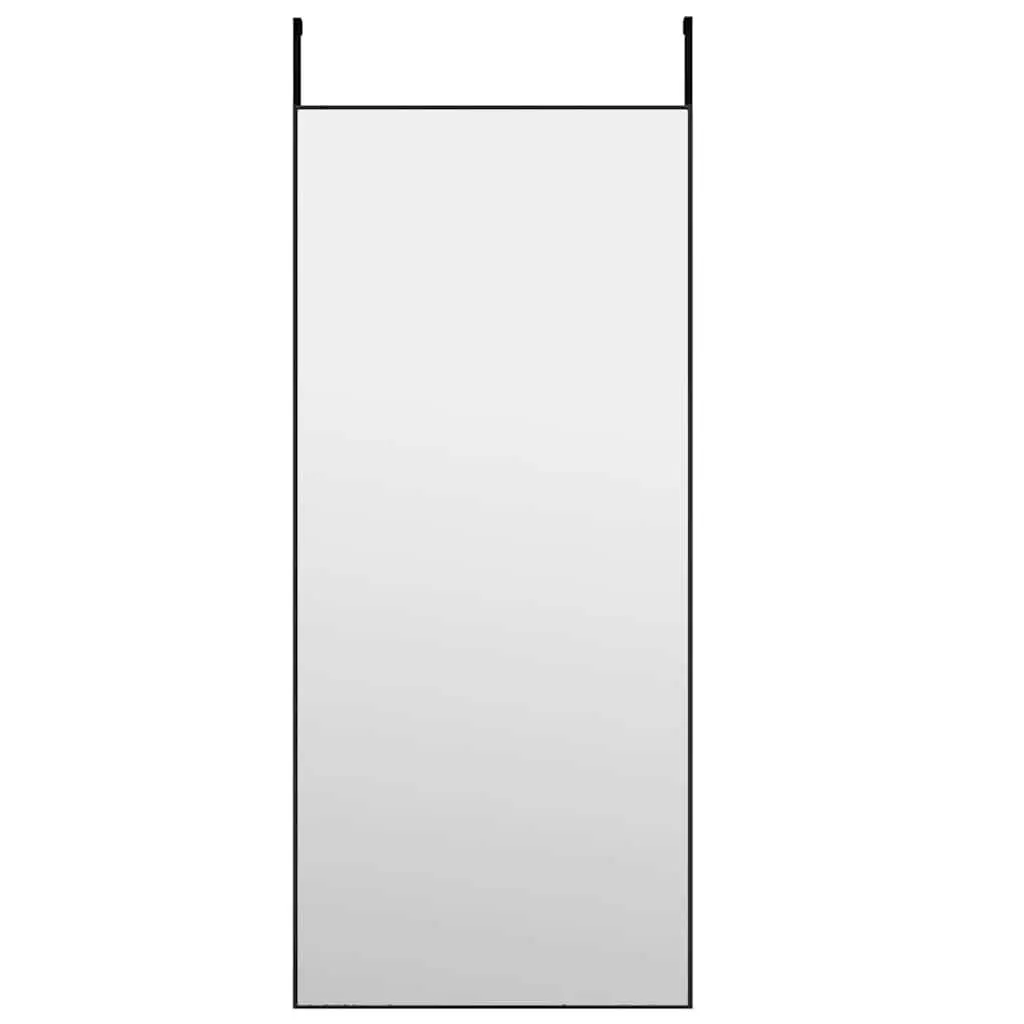 Black Door Mirror 40x100cm with Durable Aluminum Frame