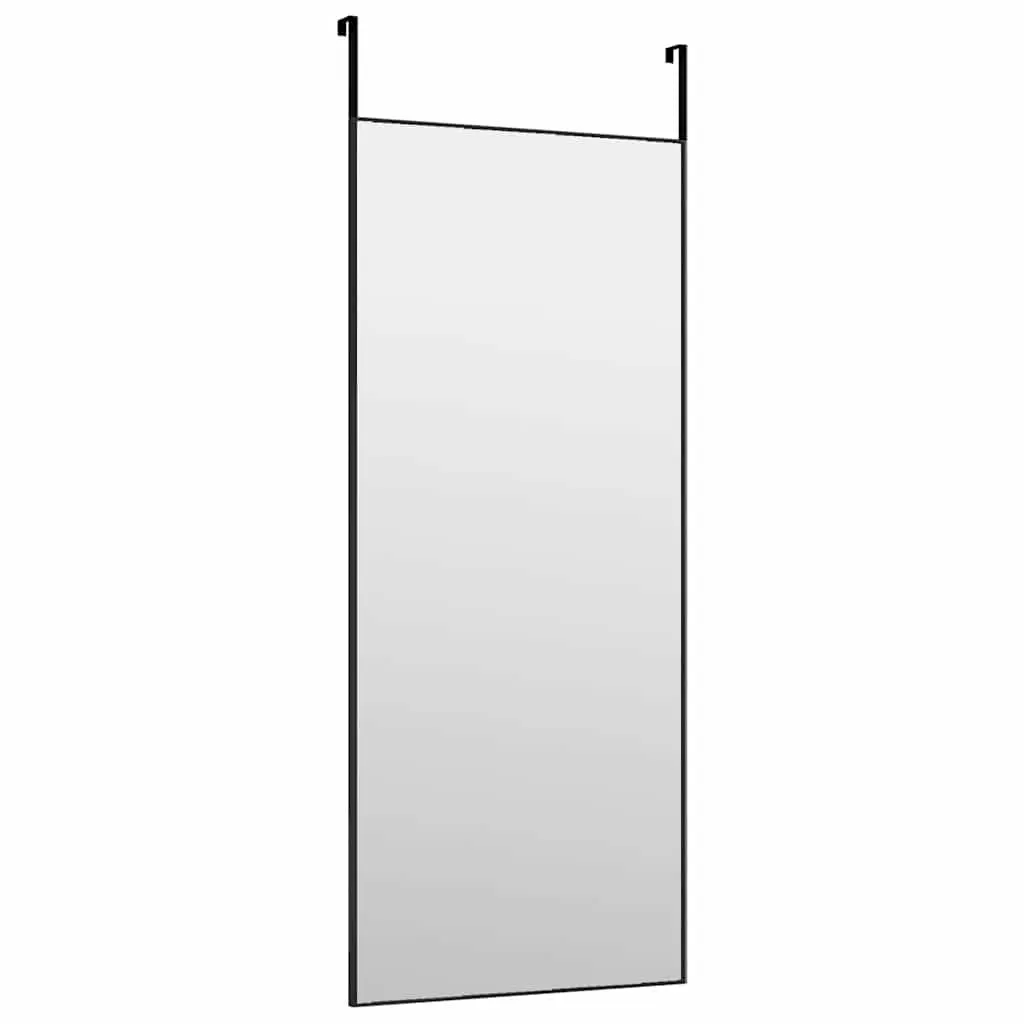 Black Door Mirror 40x100cm with Durable Aluminum Frame