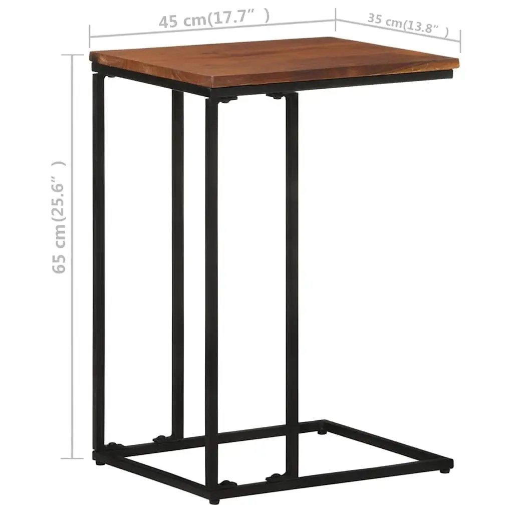Brown Wooden Accent Table for Living Spaces