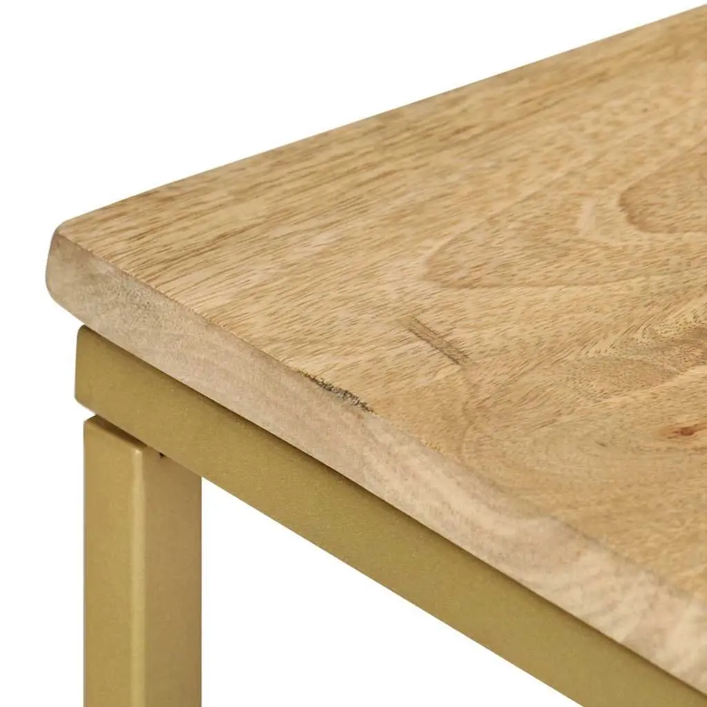 Side Table Solid Mango Wood 35x45x65cm Brown