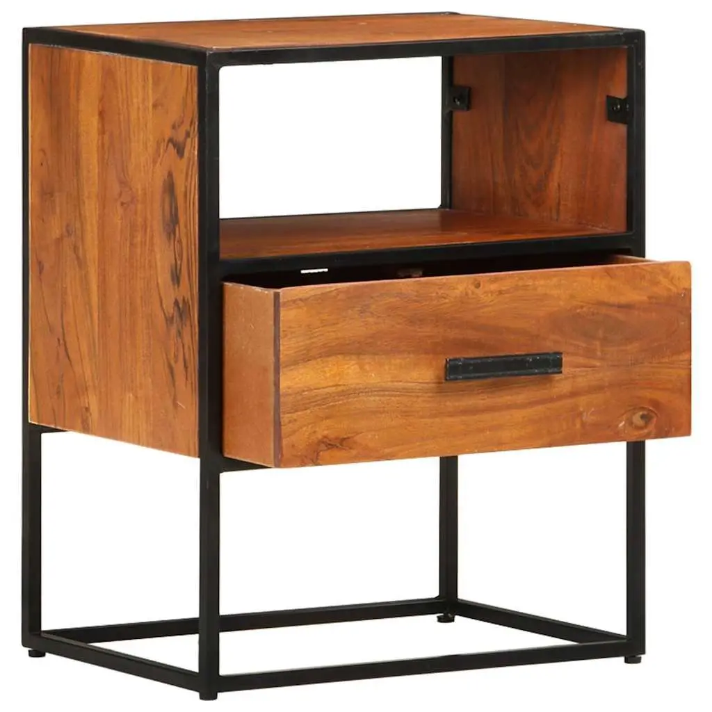 Bedside Table 40x30x50 cm Solid Acacia Wood
