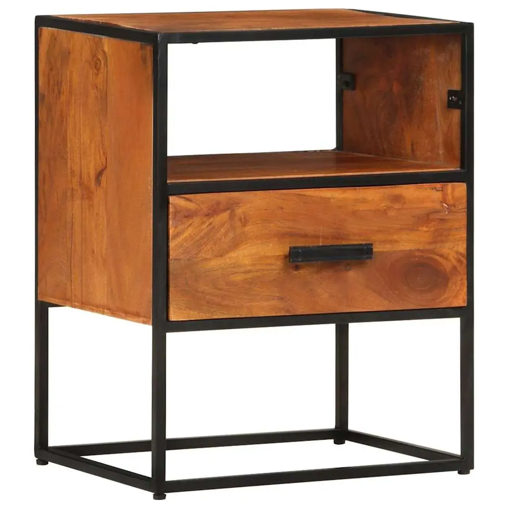 Bedside Table 40x30x50 cm Solid Acacia Wood