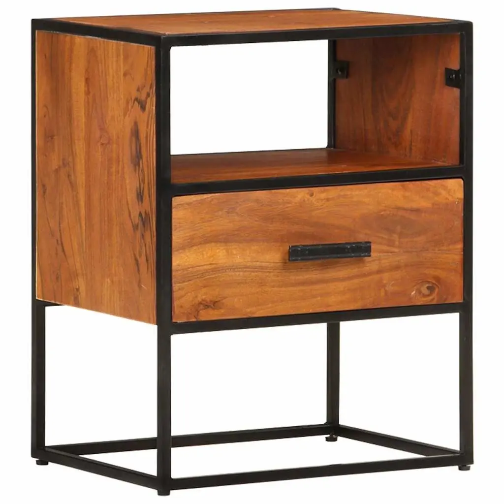 Bedside Table 40x30x50 cm Solid Acacia Wood