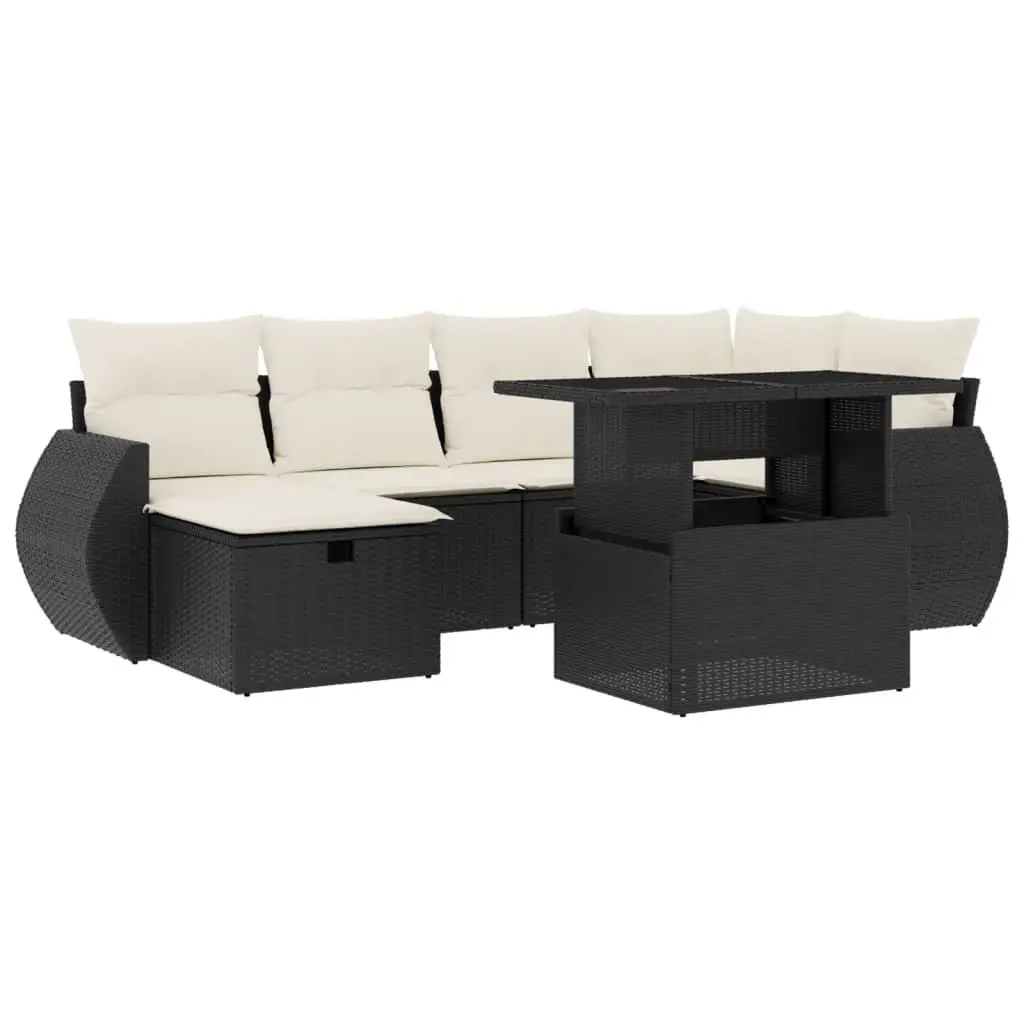 7 Piece Garden Sofa Set with Cushions