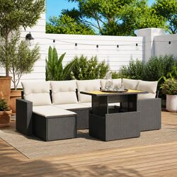 Durable 7-Piece Garden Sofa Set for Outdoor Spaces