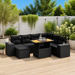Durable 8 Piece Garden Sofa Set for Outdoor Comfort