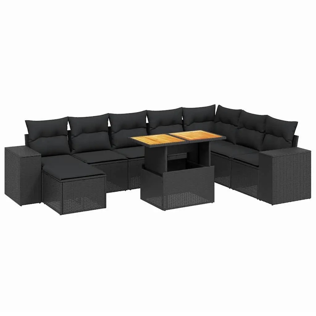 Modular 9-Piece Outdoor Garden Sofa Set