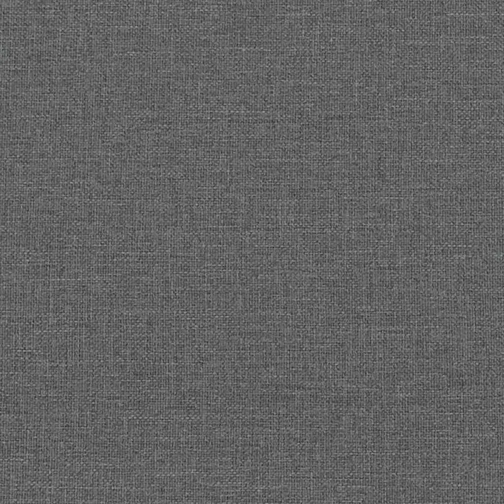 Grey Fabric Armchair with Stool