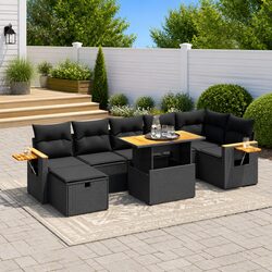 Stylish 8 Piece Garden Sofa Set for Outdoor Comfort