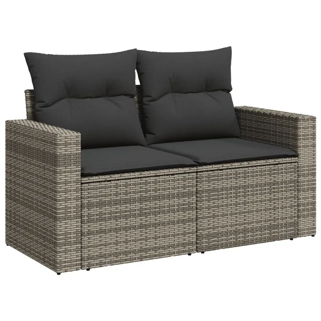 11 Piece Grey Modular Garden Sofa Set