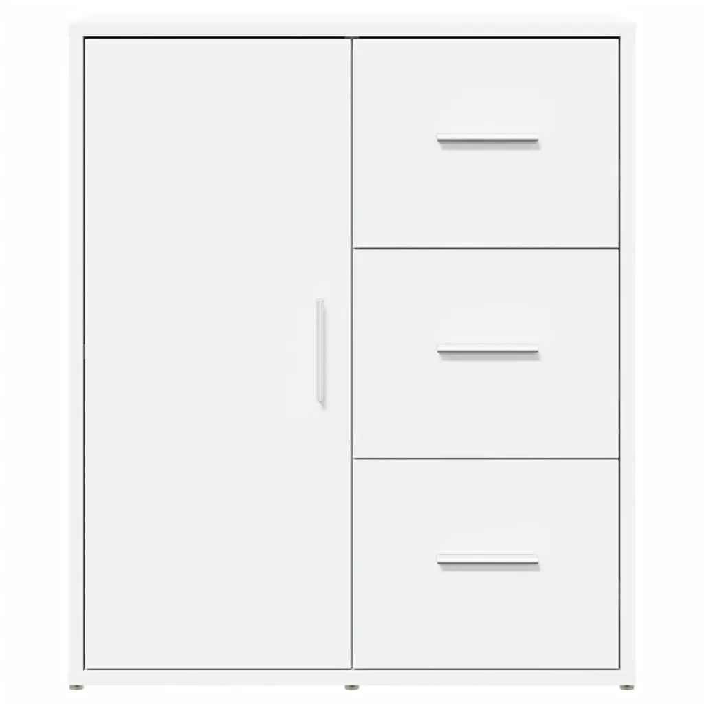 White Sideboard Cabinets Set of 2