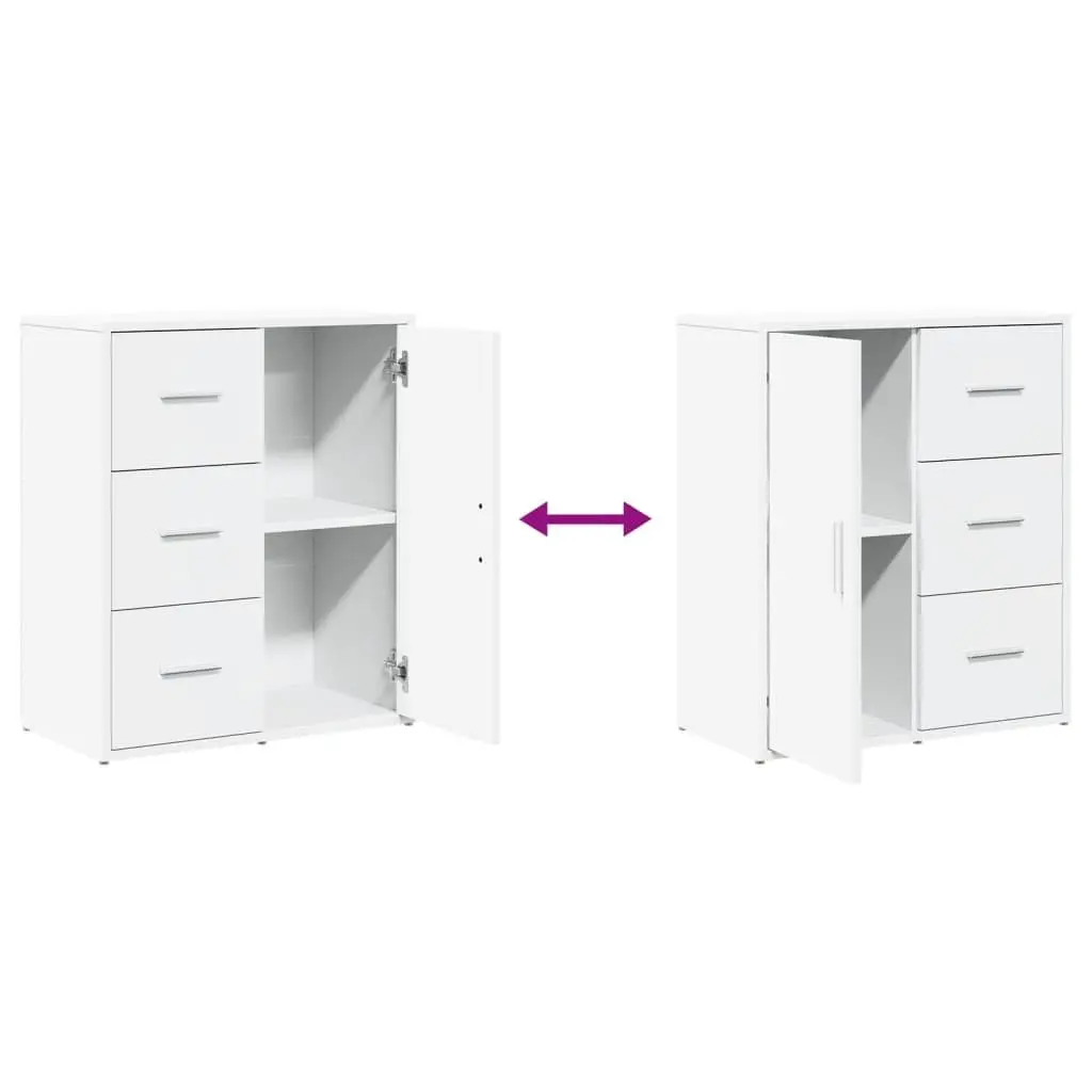 White Sideboard Cabinets Set of 2