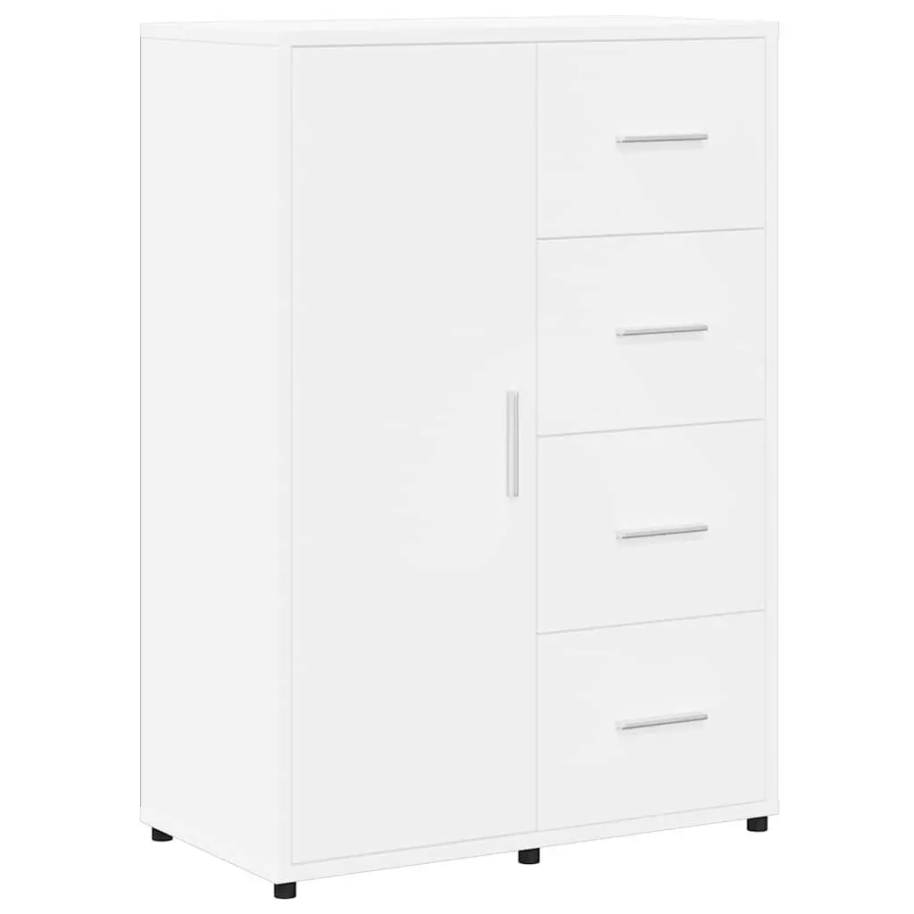 White Sideboard Storage Cabinet Set of 2