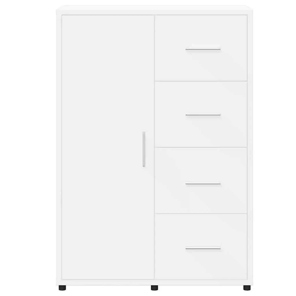 White Sideboard Storage Cabinet Set of 2