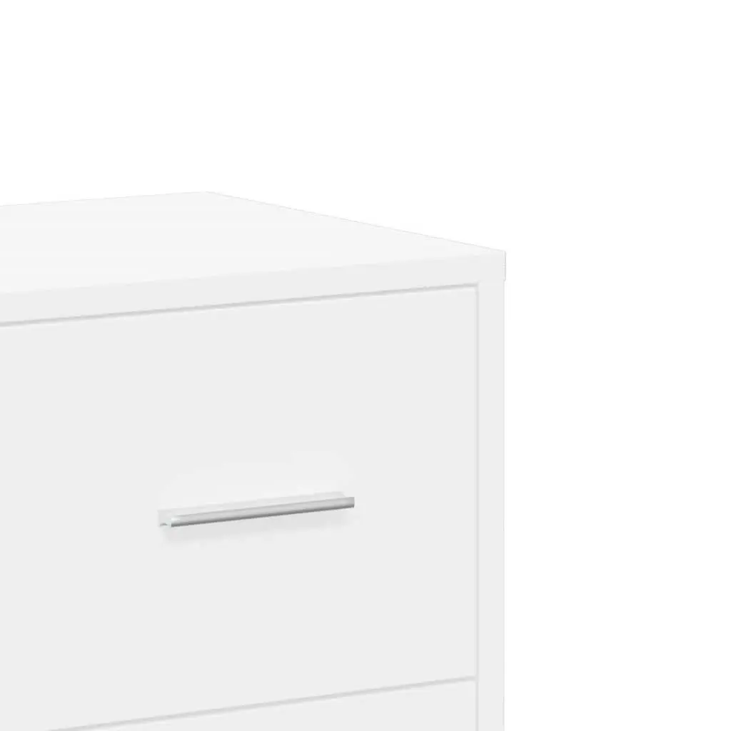 White Sideboard Storage Cabinet Set of 2