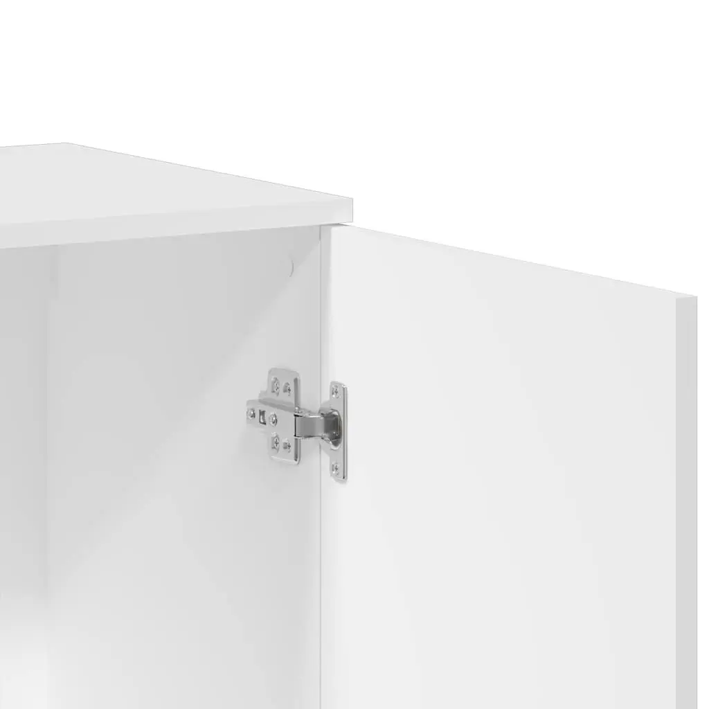 Sideboard Cabinet 2 pcs White 79x38x80 cm Storage Buffet Engineered Wood