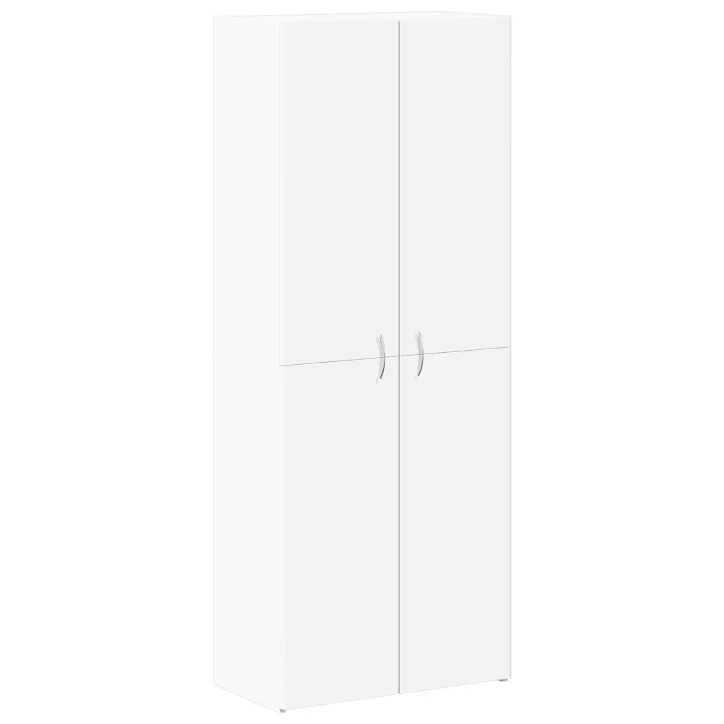 File Cabinet Engineered Wood White 4 Compartment 60W x 32D x 153H cm