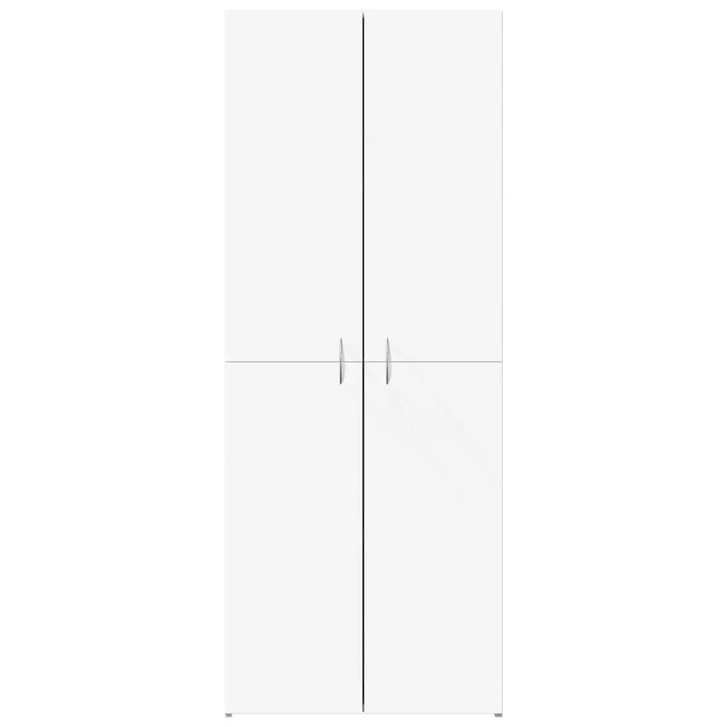 File Cabinet Engineered Wood White 4 Compartment 60W x 32D x 153H cm
