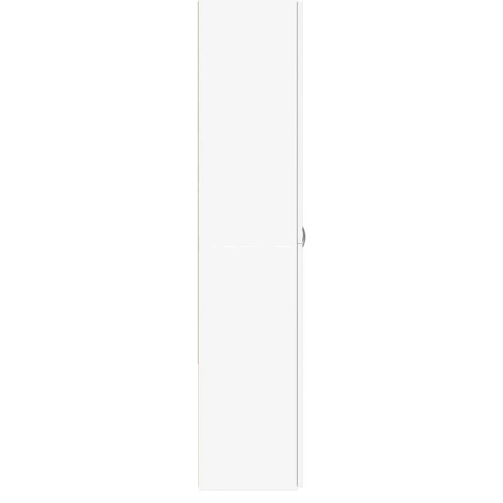 File Cabinet Engineered Wood White 4 Compartment 60W x 32D x 153H cm
