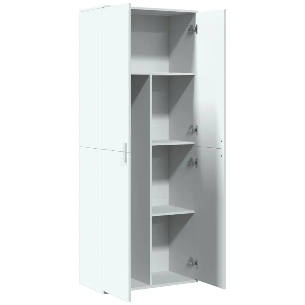 Storage Cabinet Highboard White 70x35x180 cm Engineered Wood Tall Cupboard