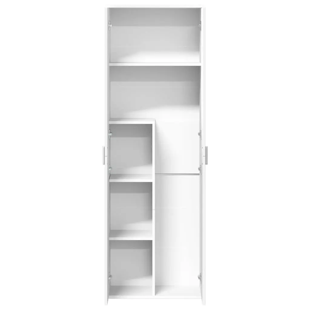 Storage Cabinet Engineered Wood White 60x35x180cm Interior Highboard