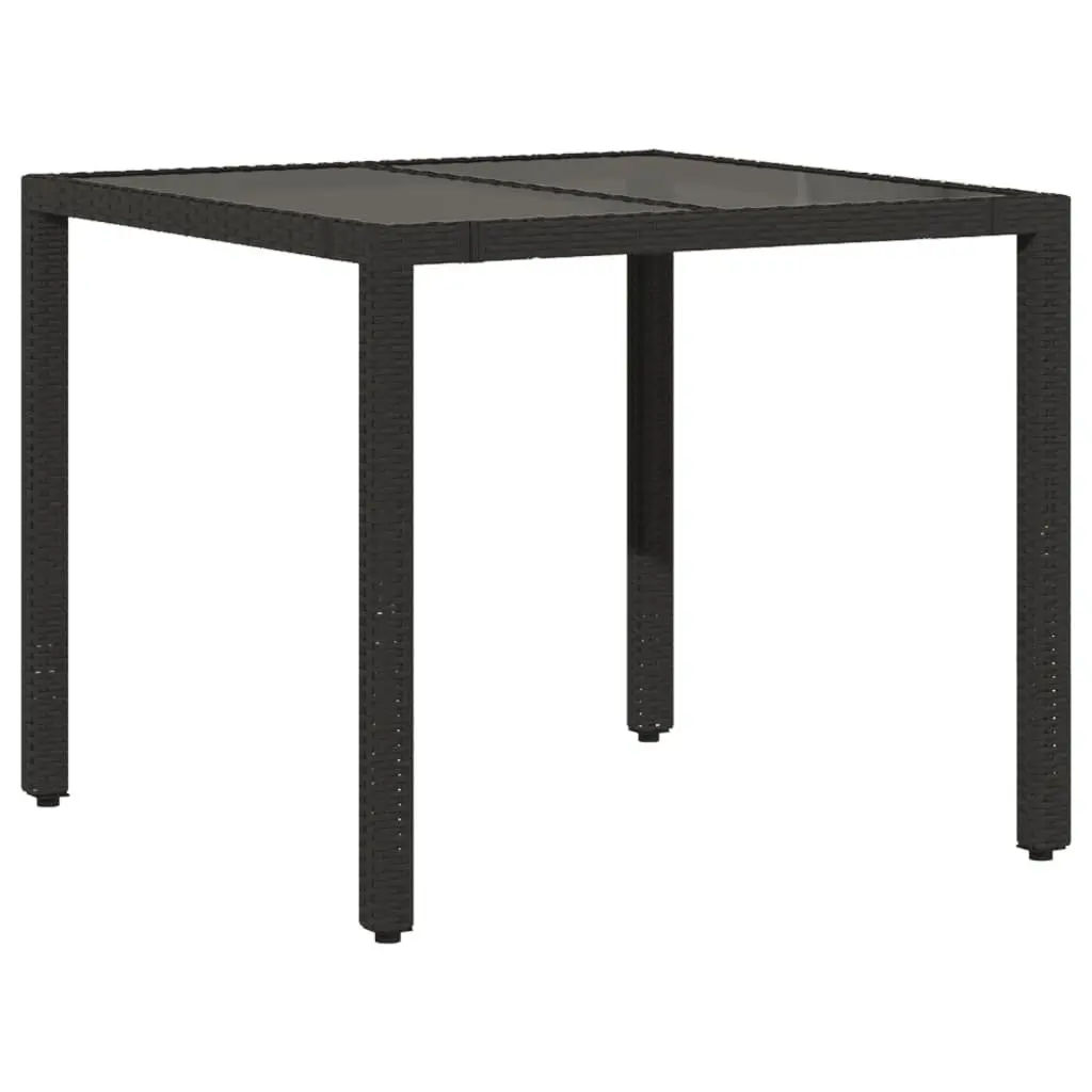 Outdoor Bistro Set 3 Piece Garden Furniture Black
