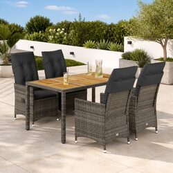 Sturdy 5 Piece Garden Dining Set for Outdoor Comfort
