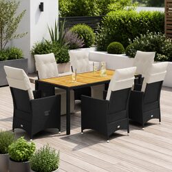Premium 7 Piece Outdoor Dining Set with Cushions