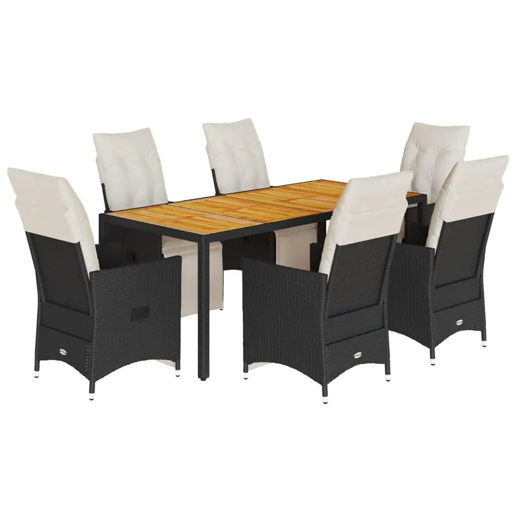 7 Piece Outdoor Dining Set with Cushions