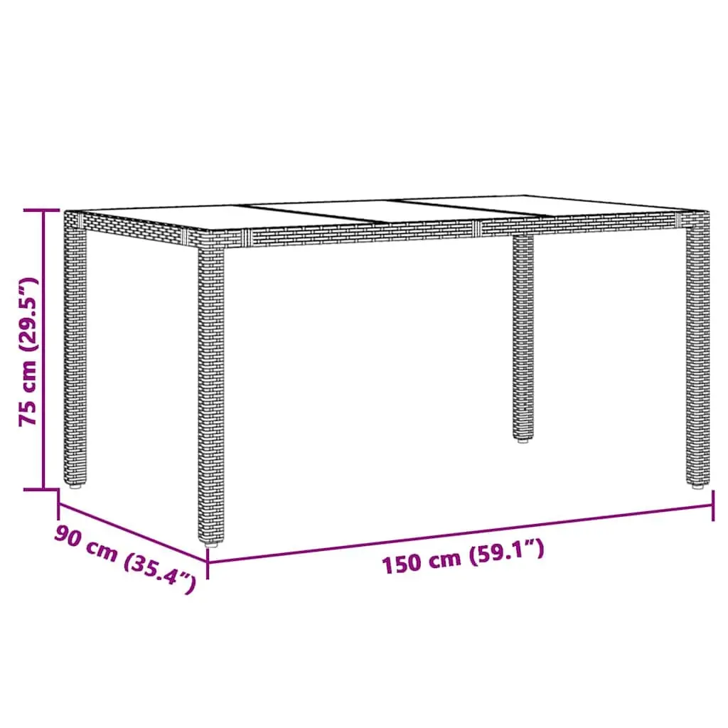 Outdoor Bistro Set Poly Rattan 5 Piece Grey Garden Furniture with Cushions