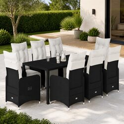 Durable Outdoor Bistro Furniture Set with Cushions for Relaxation