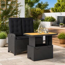 Premium 2 Piece Garden Dining Set with Adjustable Features