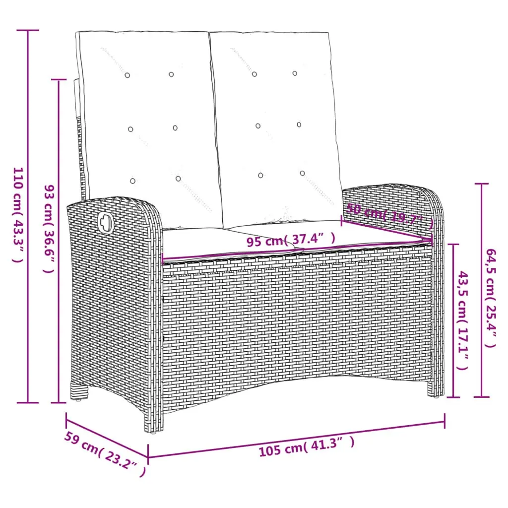 4 Piece Outdoor Dining Set with Cushions