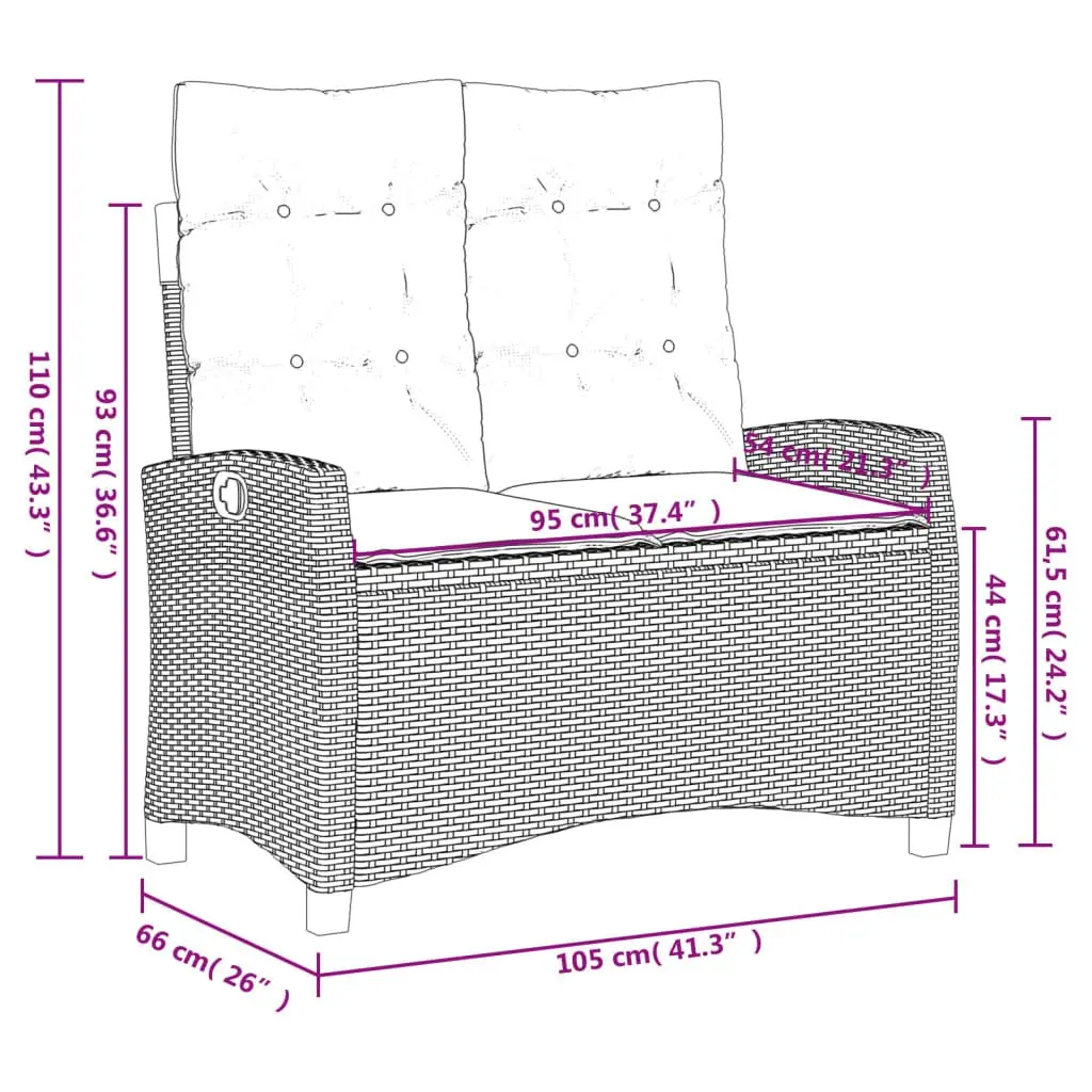 Garden Dining Set 4 Piece Grey Poly Rattan
